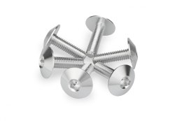 Anodyzowane śrubki PUIG do szyb i owiewek (M6x20, fi 16,9 mm, 6 szt.)
