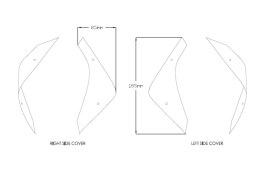 Deflektory boczne owiewki do Honda CRF1100L Africa Twin 20-23