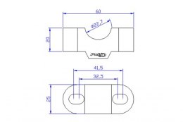 Podwyższenie kierownicy PUIG uniwersalne fi 22 mm (o 20 mm)