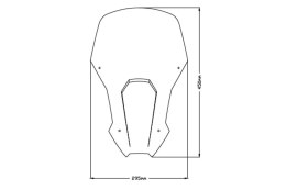 Szyba sportowa PUIG do Honda CRF1100L 24-25 / Adv. Sports 20-25