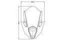 Szyba sportowa PUIG do Kawasaki Ninja 650 20-25