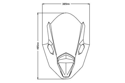 Szyba sportowa PUIG do Kawasaki Ninja 650 20-25