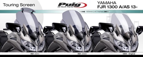 Szyba turystyczna PUIG do Yamaha FJR1300 13-20 (z deflektorem)