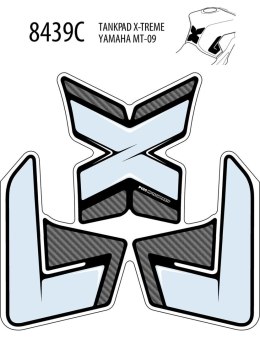 Tankpad PUIG Extreme do Yamaha MT-09 13-20 (trzyczęściowy)