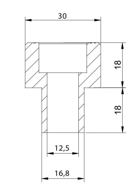 Adapter lusterek PUIG Hi-Tech IV / Tracker (9580N, lewy lub prawy)