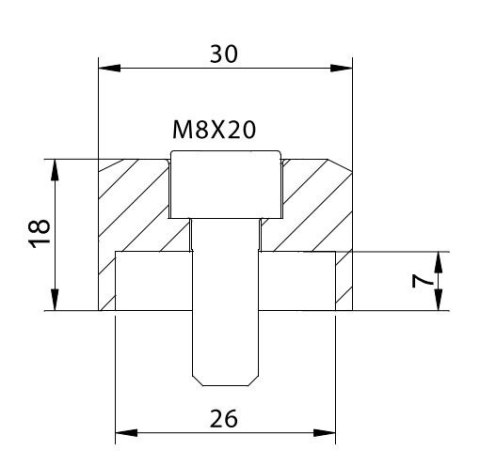 Adapter lusterek PUIG Hi-Tech IV / Tracker (9584N, lewy lub prawy)