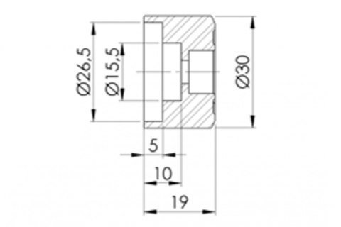 Adapter lusterek PUIG Hi-Tech IV / Tracker (9699N, lewy lub prawy)