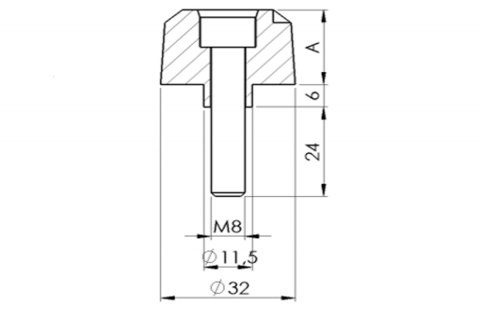 Końcówki kierownicy do Yamaha MT-09 Tracer 15-17 (krótkie)