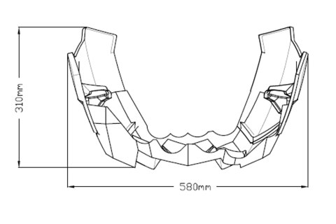 Spoiler silnika PUIG do Honda CB1000R 18-22