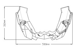 Spoiler silnika PUIG do Honda CB1000R 18-22