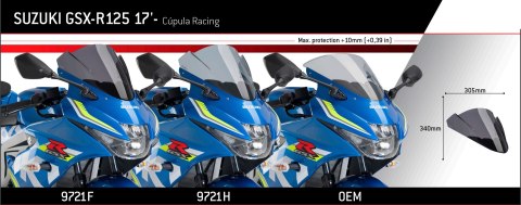 Szyba sportowa PUIG do Suzuki GSX-R125 17-24