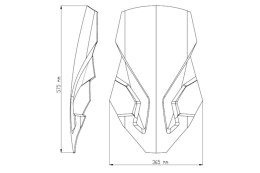 Szyba turystyczna PUIG do Honda CRF1000L Africa Twin 15-19