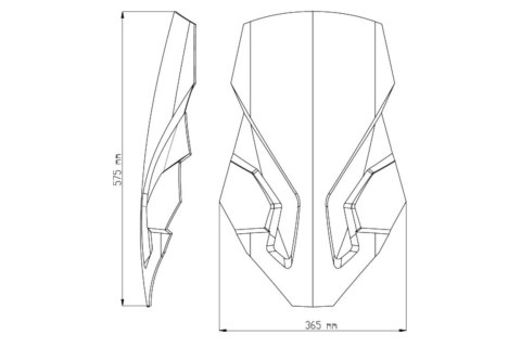 Szyba turystyczna PUIG do Honda CRF1000L Africa Twin 15-19