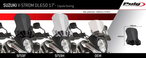 Szyba turystyczna PUIG do Suzuki DL650 V-strom / XT 17-25