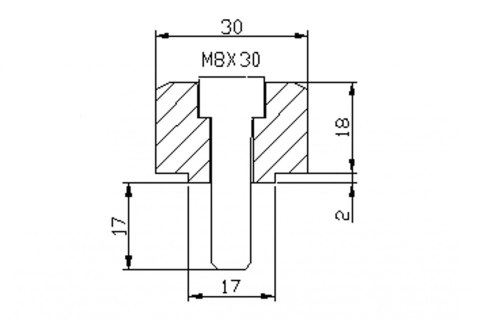 Adapter lusterek PUIG Hi-Tech IV / Tracker (9850N, lewy lub prawy)