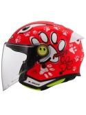 LS2 KASK OF622 FUNNY II PAWS MATT RED M