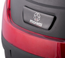 Kufer Moretti MR-866, 32 l., czarny, czerwony odblask