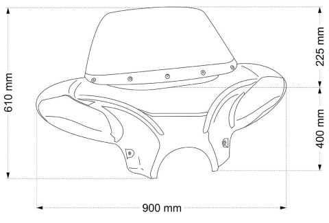 Owiewka CA Batwing do Harley-Davidson Sportster Iron XL883N / XL883N