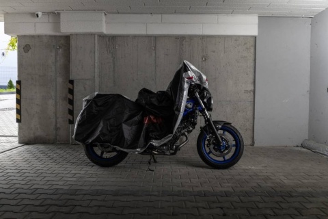 Pokrowiec zewnętrzny na motocykl z kufrem rozm. L 246x104x127cm