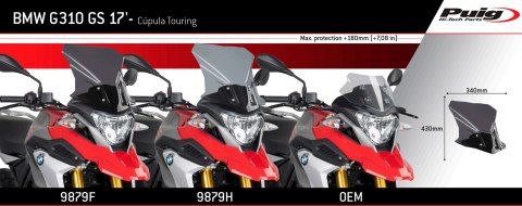 Szyba turystyczna PUIG do BMW G310GS 17-25