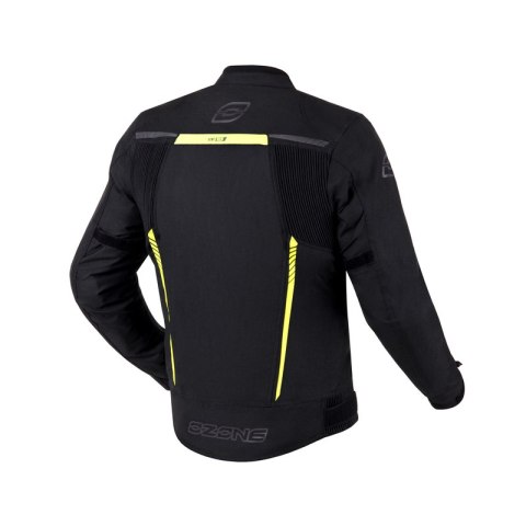 KURTKA MOTOCYKLOWA TEKSTYLNA OZONE DELTA 4 BLACK FLUO YELLOW L