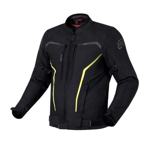 KURTKA MOTOCYKLOWA TEKSTYLNA OZONE DELTA 4 BLACK FLUO YELLOW XXL