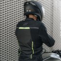 KURTKA MOTOCYKLOWA TEKSTYLNA OZONE DELTA 4 BLACK FLUO YELLOW XXL