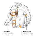 KURTKA MOTOCYKLOWA TEKSTYLNA OZONE DELTA 4 BLACK FLUO YELLOW XXL
