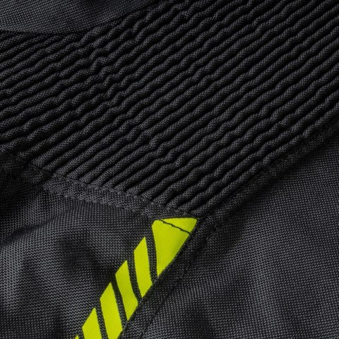 KURTKA MOTOCYKLOWA TEKSTYLNA OZONE DELTA 4 BLACK FLUO YELLOW M