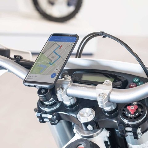 UCHWYT MOTOCYKLOWY NA TELEFON NA KIEROWNICĘ SP CONNECT SPC+ MOTO MOUNT PRO BLACK