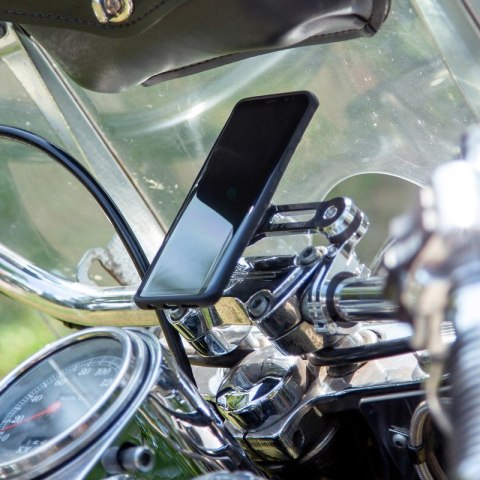 UCHWYT MOTOCYKLOWY NA TELEFON NA KIEROWNICĘ SP CONNECT SPC+ MOTO MOUNT PRO CHROME