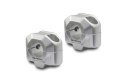 ZESTAW PODWYŻSZAJĄCY KIEROWNICĘ SW-MOTECH 22MM PODWYŻSZENIE 20MM SILVER