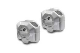ZESTAW PODWYŻSZAJĄCY KIEROWNICĘ SW-MOTECH 22MM PODWYŻSZENIE 20MM SILVER