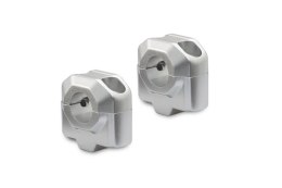 ZESTAW PODWYŻSZAJĄCY KIEROWNICĘ SW-MOTECH 22MM PODWYŻSZENIE 25MM SILVER