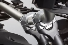 ZESTAW PODWYŻSZAJĄCY KIEROWNICĘ SW-MOTECH 22MM PODWYŻSZENIE 25MM SILVER