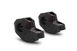 ZESTAW PODWYŻSZAJĄCY KIEROWNICĘ SW-MOTECH 22MM PODWYŻSZENIE 30MM PRZESUNIĘCIE 21MM BLACK