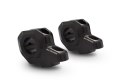 ZESTAW PODWYŻSZAJĄCY KIEROWNICĘ SW-MOTECH 28MM PODWYŻSZENIE 30MM PRZESUNIĘCIE 22MM BLACK