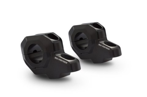 ZESTAW PODWYŻSZAJĄCY KIEROWNICĘ SW-MOTECH 28MM PODWYŻSZENIE 30MM PRZESUNIĘCIE 22MM BLACK