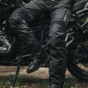 SPODNIE MOTOCYKLOWE TEKSTYLNE OZONE VULCAN BLACK (KRÓTKA NOGAWKA) 3XL