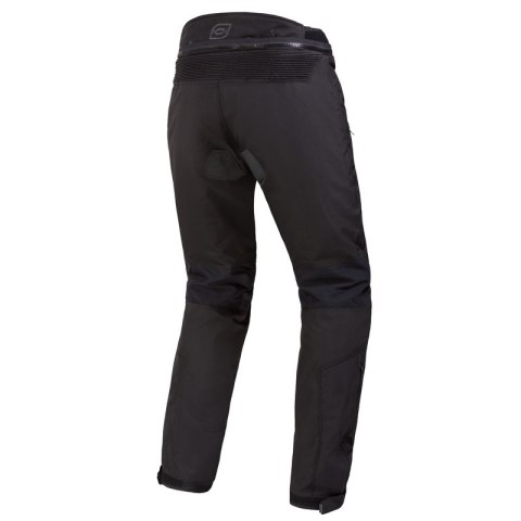 SPODNIE MOTOCYKLOWE TEKSTYLNE OZONE VULCAN BLACK (KRÓTKA NOGAWKA) 3XL