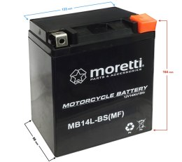Akumulator Moretti AGM (Gel) MB14L-BS MF /12N14-3A