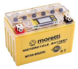 Akumulator Moretti AGM (I-Gel) MTX9-BS ze wskaźnikiem
