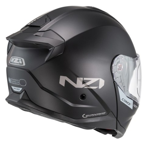 KASK MOTOCYKLOWY NZI COMBI 3 DUO MATT BLACK