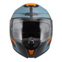 KASK MOTOCYKLOWY NZI COMBI 3 DUO METRIC ANTRACITE BLUE MATT