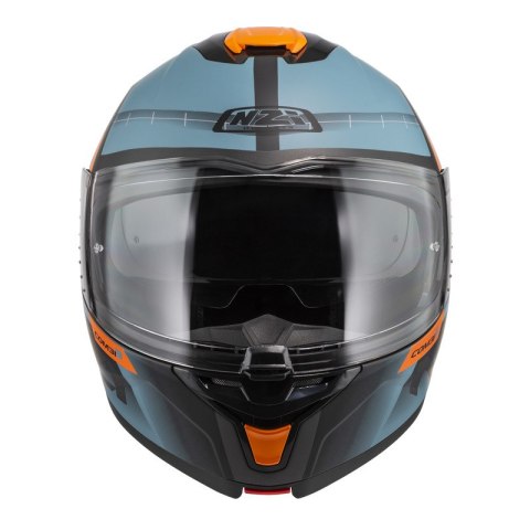 KASK MOTOCYKLOWY NZI COMBI 3 DUO METRIC ANTRACITE BLUE MATT