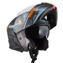 KASK MOTOCYKLOWY NZI COMBI 3 DUO METRIC ANTRACITE BLUE MATT
