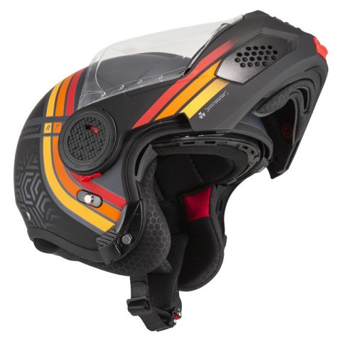 KASK MOTOCYKLOWY NZI MINIMOD DUO WATSON ANTRACITE BLACK ANTRACITE MATT