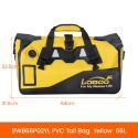 LOBOO Torba motocyklowa PVC żółta 66L (z kieszenią separacyjną na mokre rzeczy)