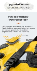 LOBOO Torba motocyklowa PVC żółta 66L (z kieszenią separacyjną na mokre rzeczy)