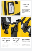 LOBOO Torba motocyklowa PVC żółta 66L (z kieszenią separacyjną na mokre rzeczy)